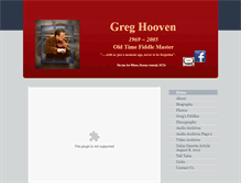 Tablet Screenshot of greghooven.org